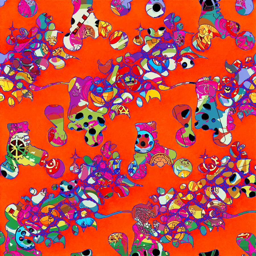 Red Floral Skates